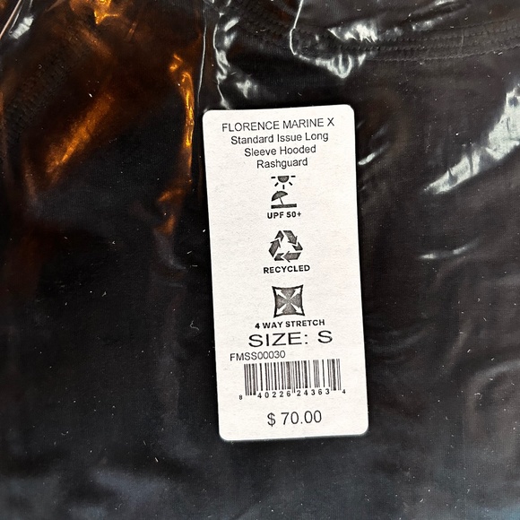 NWT Florence Marine X Long Sleeve Hooded Rashguard - Picture 4 of 5